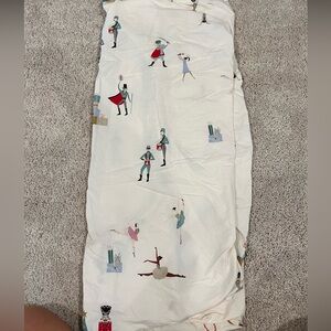 West elm Kids The Nutcracker Christmas print crib sheet